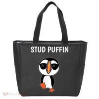 Stud Puffin Funny Bird Tote Bag thumb 0