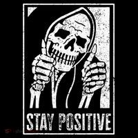 Stay Positive Funny Skeleton Be Positive Skull Halloween Women's Hoodie thumb 2