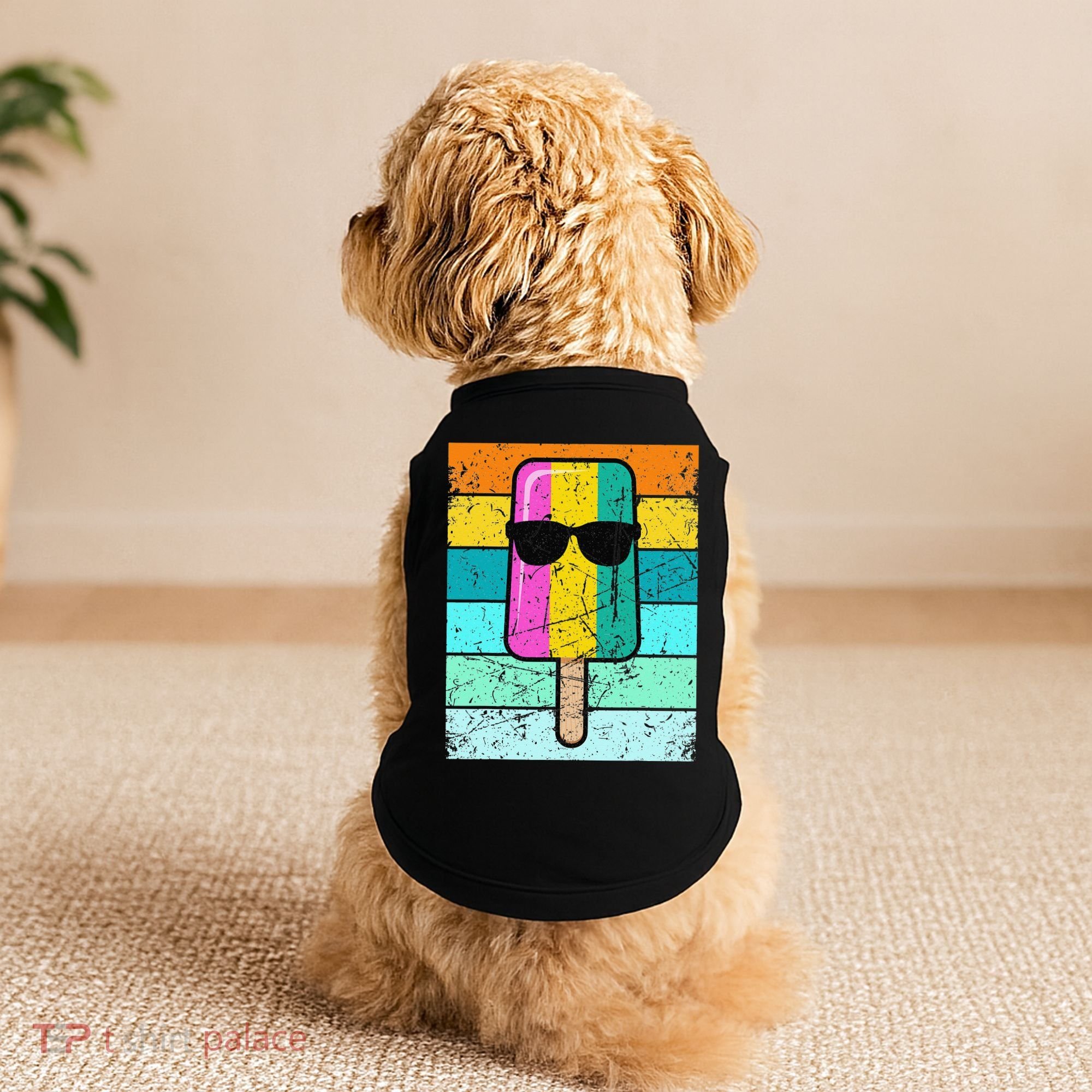 Summer Popsicle Funny Ice Cream Beach Pool Party Doggie Tank