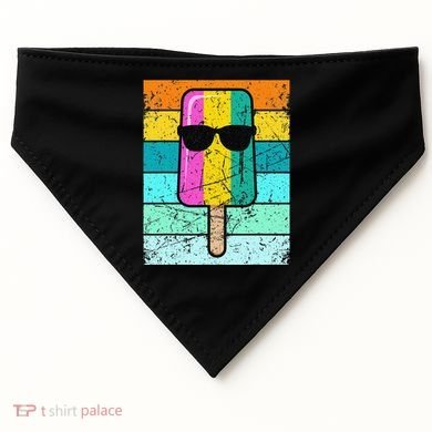 Summer Popsicle Funny Ice Cream Beach Pool Party USA-Made Doggie Bandana
