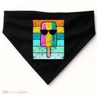 Summer Popsicle Funny Ice Cream Beach Pool Party USA-Made Doggie Bandana thumb 0
