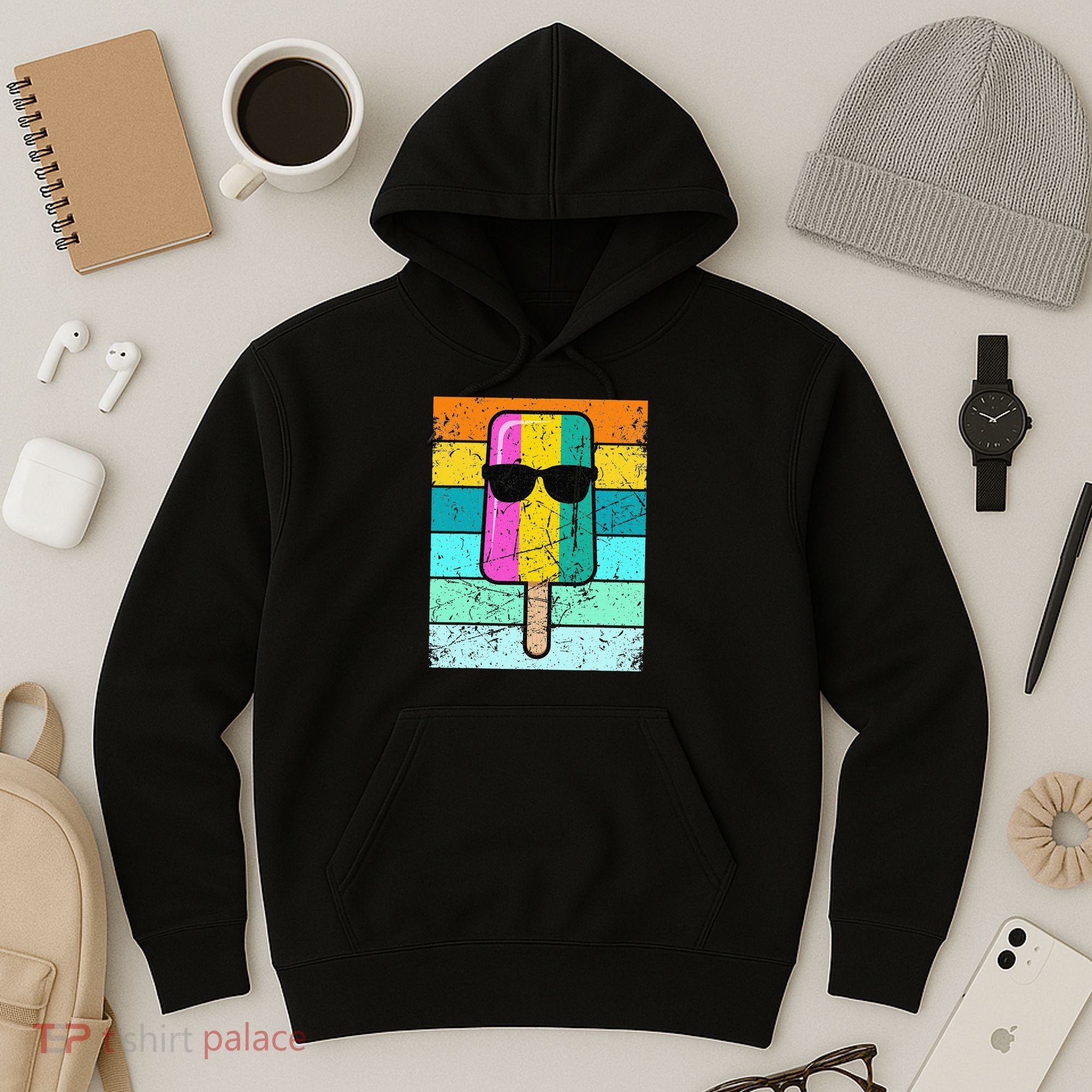 Summer Popsicle Funny Ice Cream Beach Pool Party Hoodie