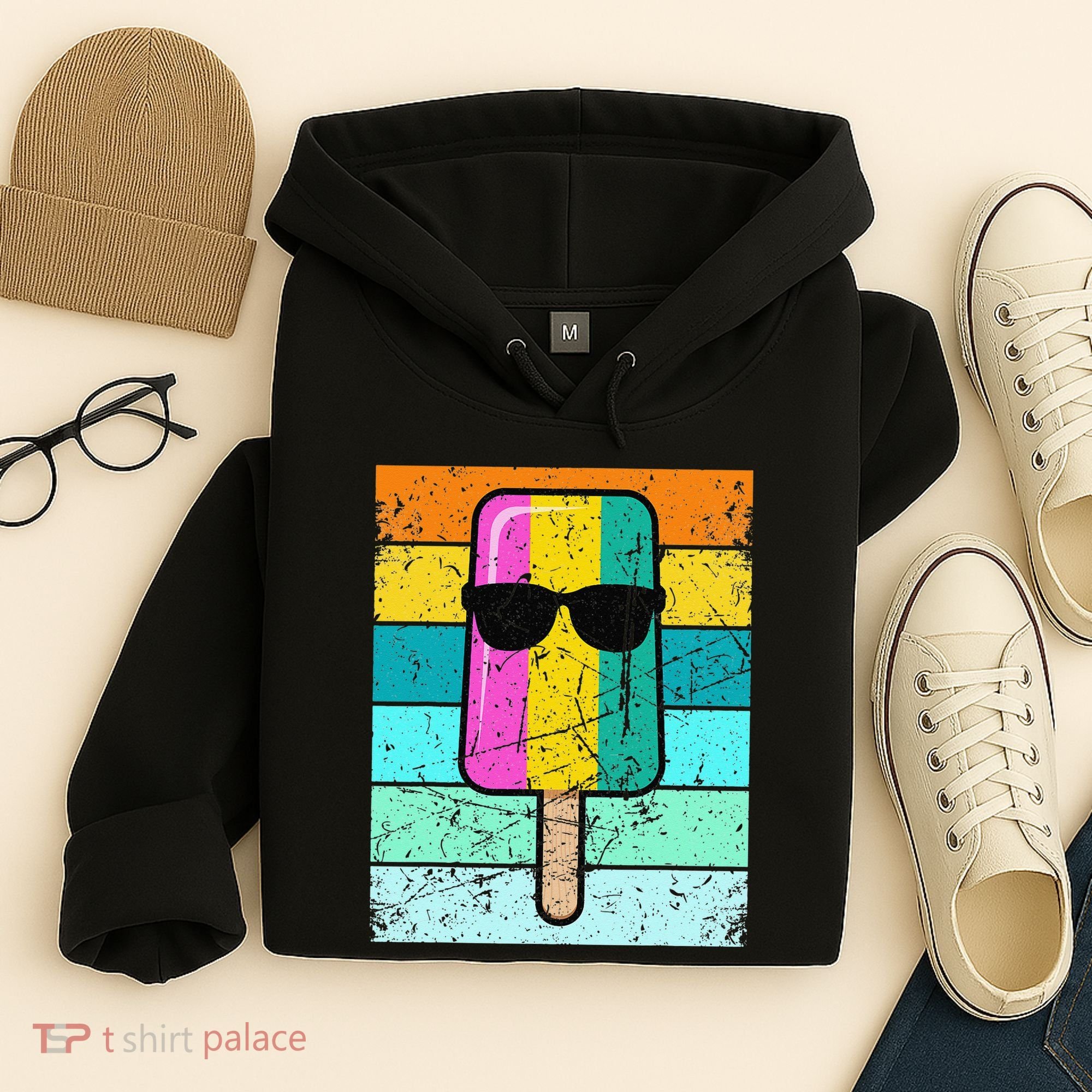 Summer Popsicle Funny Ice Cream Beach Pool Party Hoodie