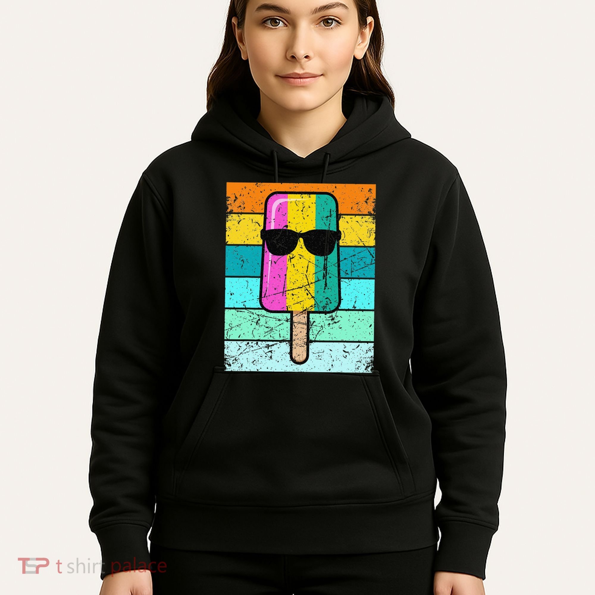 Summer Popsicle Funny Ice Cream Beach Pool Party Hoodie
