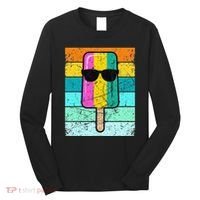 Summer Popsicle Funny Ice Cream Beach Pool Party Long Sleeve Shirt thumb 0
