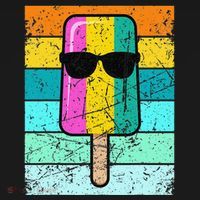 Summer Popsicle Funny Ice Cream Beach Pool Party Long Sleeve Shirt thumb 2