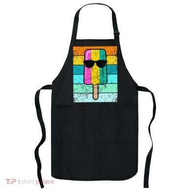 Summer Popsicle Funny Ice Cream Beach Pool Party Apron