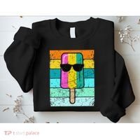 Summer Popsicle Funny Ice Cream Beach Pool Party Sweatshirt thumb 2