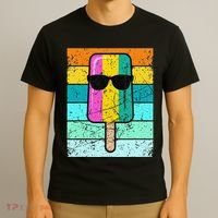 Summer Popsicle Funny Ice Cream Beach Pool Party T-Shirt thumb 3