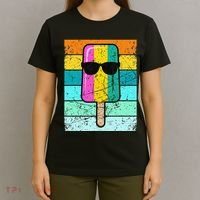 Summer Popsicle Funny Ice Cream Beach Pool Party T-Shirt thumb 4