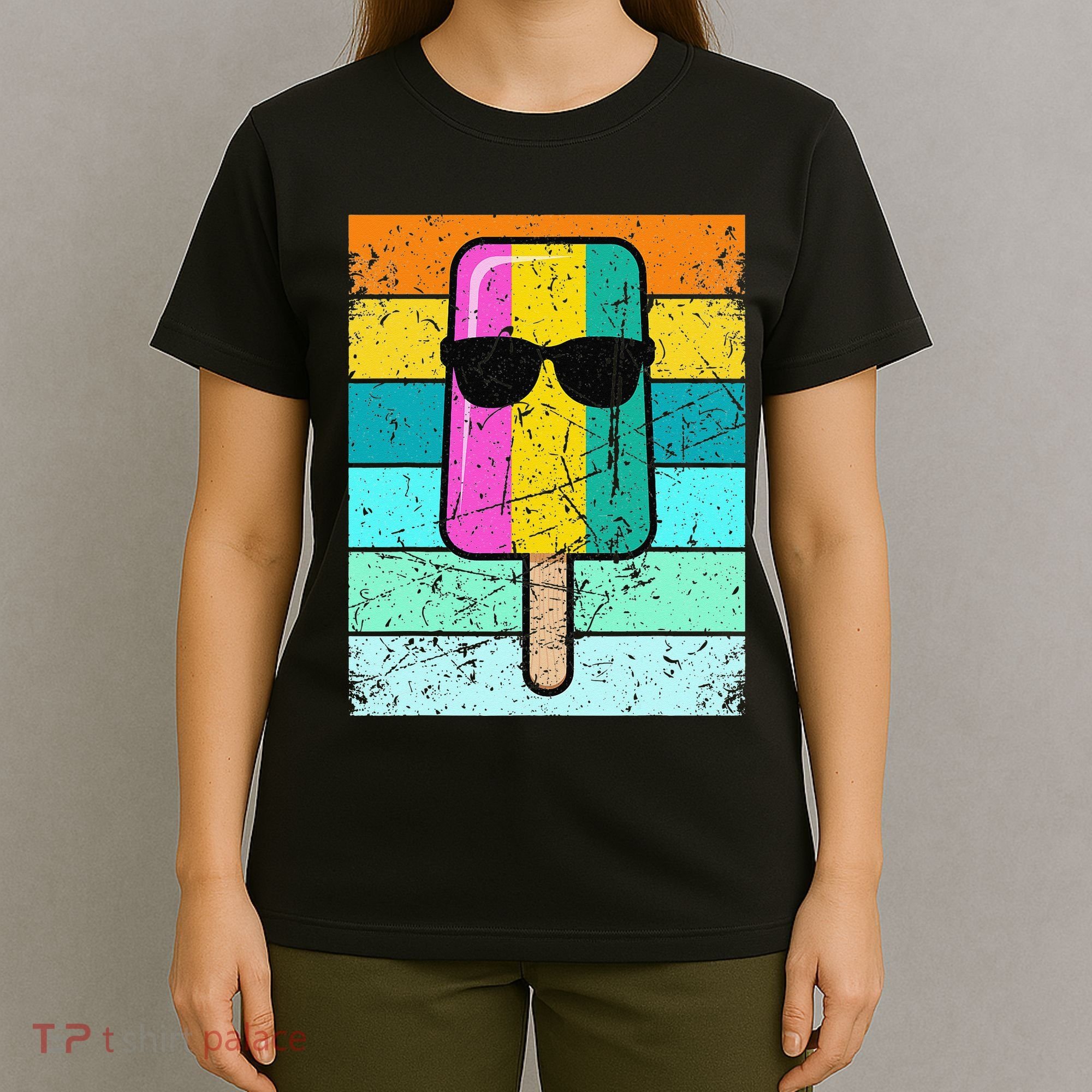 Summer Popsicle Funny Ice Cream Beach Pool Party T-Shirt