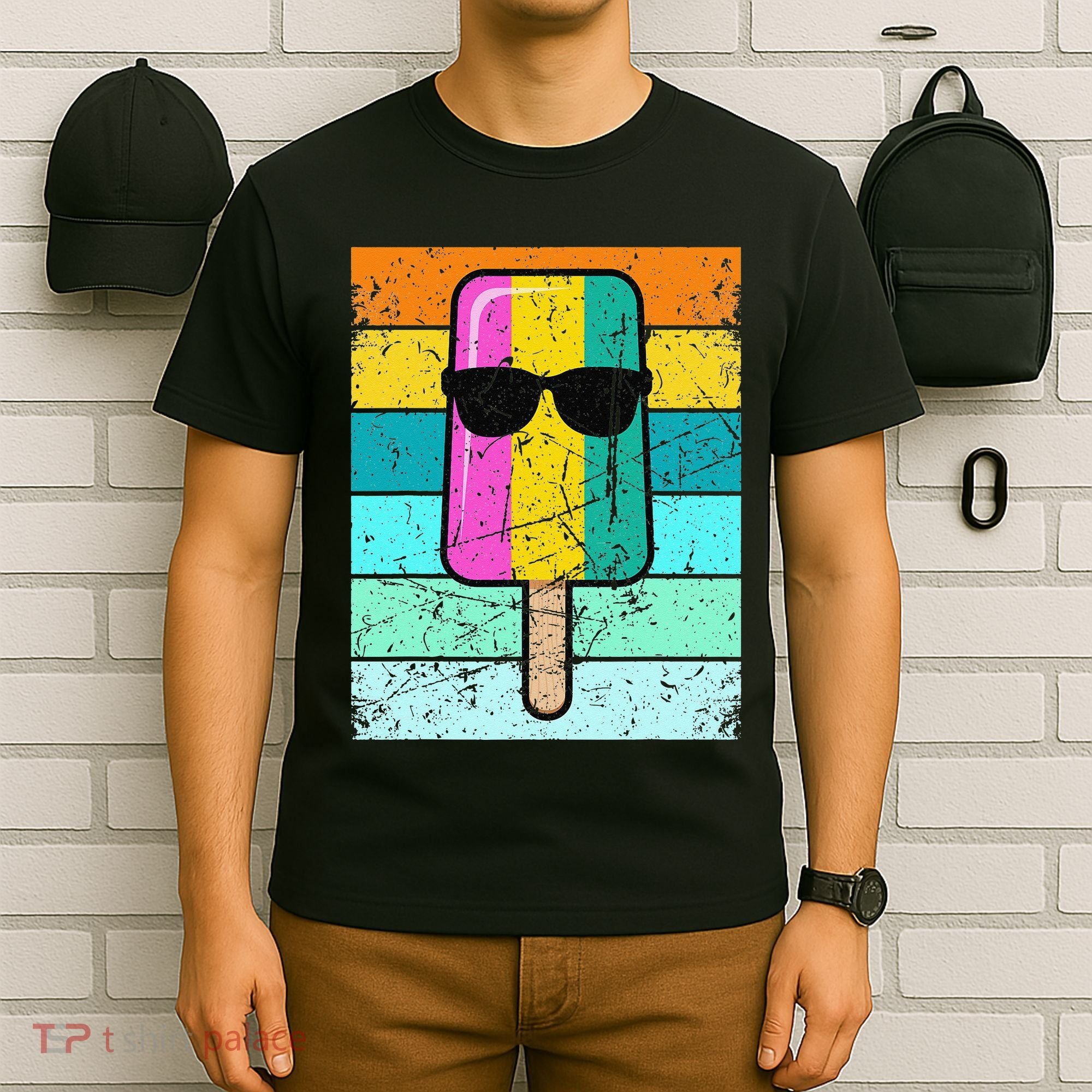 Summer Popsicle Funny Ice Cream Beach Pool Party T-Shirt