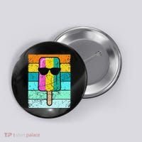 Summer Popsicle Funny Ice Cream Beach Pool Party Button thumb 0