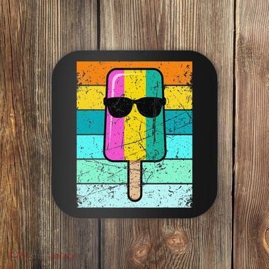 Summer Popsicle Funny Ice Cream Beach Pool Party Coaster