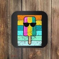 Summer Popsicle Funny Ice Cream Beach Pool Party Coaster thumb 0