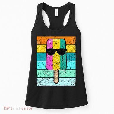 Summer Popsicle Funny Ice Cream Beach Pool Party Women's Tank Top
