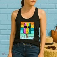 Summer Popsicle Funny Ice Cream Beach Pool Party Women's Tank Top thumb 2