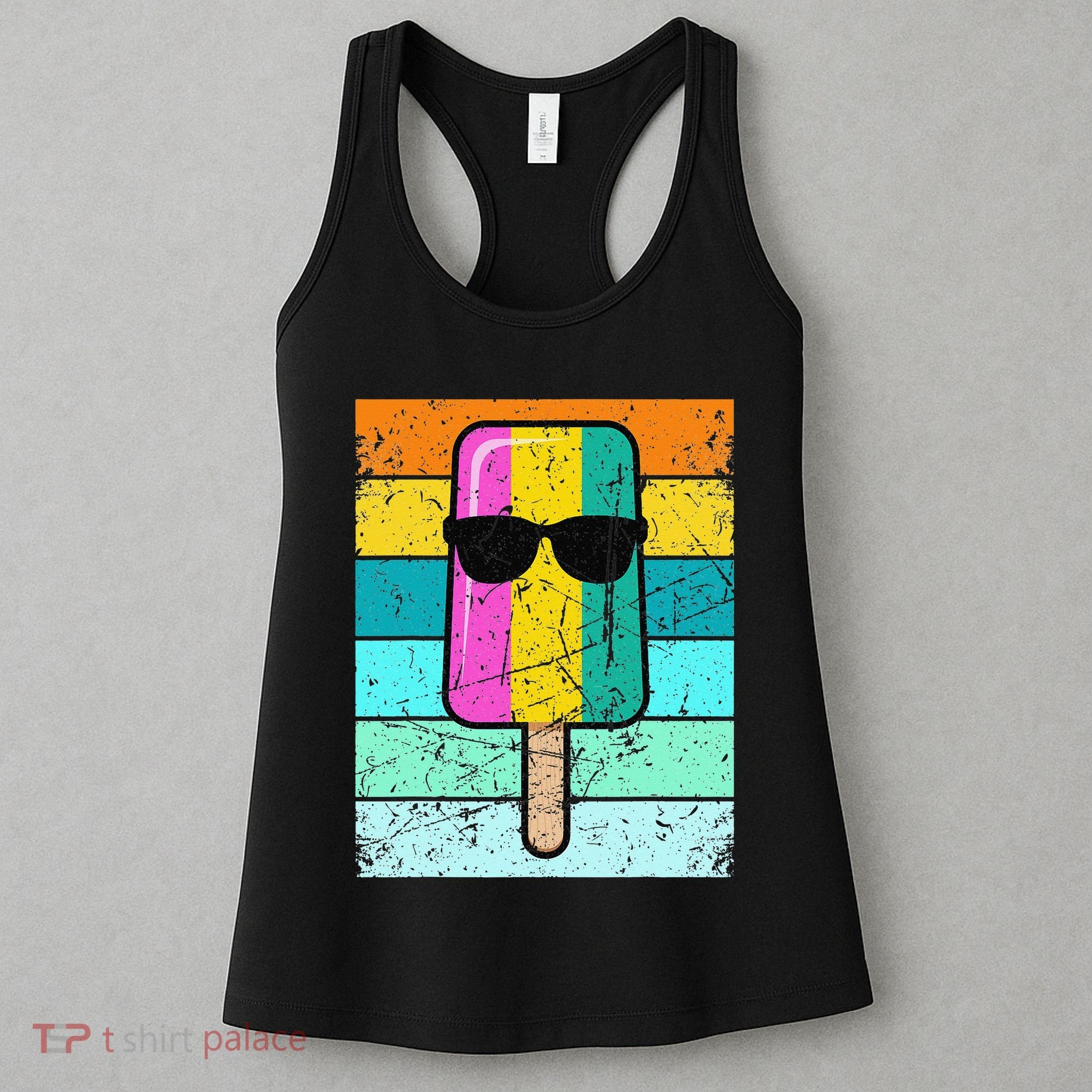 Summer Popsicle Funny Ice Cream Beach Pool Party Women's Tank Top