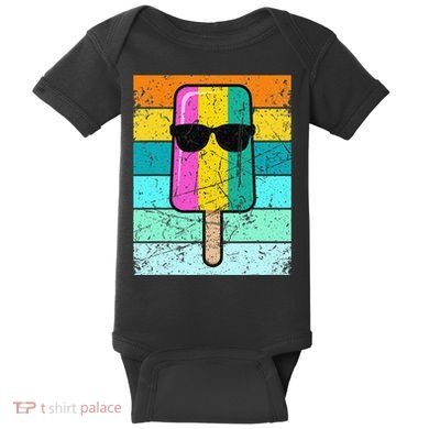 Summer Popsicle Funny Ice Cream Beach Pool Party Baby Bodysuit