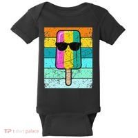 Summer Popsicle Funny Ice Cream Beach Pool Party Baby Bodysuit thumb 0