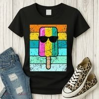 Summer Popsicle Funny Ice Cream Beach Pool Party Women's T-Shirt thumb 3