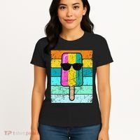 Summer Popsicle Funny Ice Cream Beach Pool Party Women's T-Shirt thumb 4