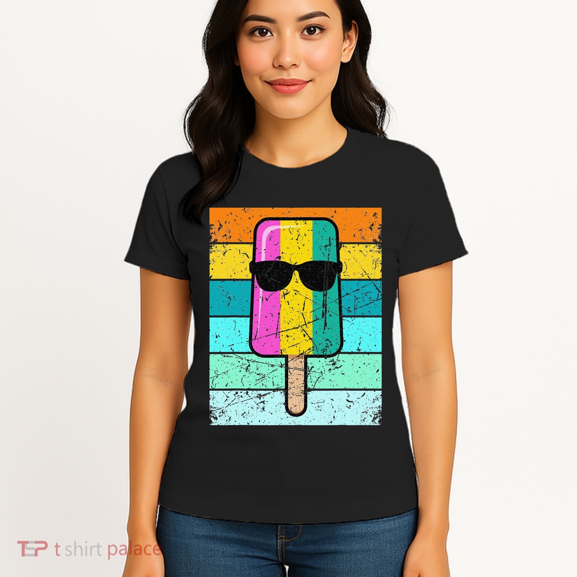Summer Popsicle Funny Ice Cream Beach Pool Party Women's T-Shirt