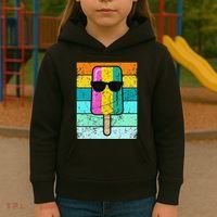 Summer Popsicle Funny Ice Cream Beach Pool Party Kids Hoodie thumb 3