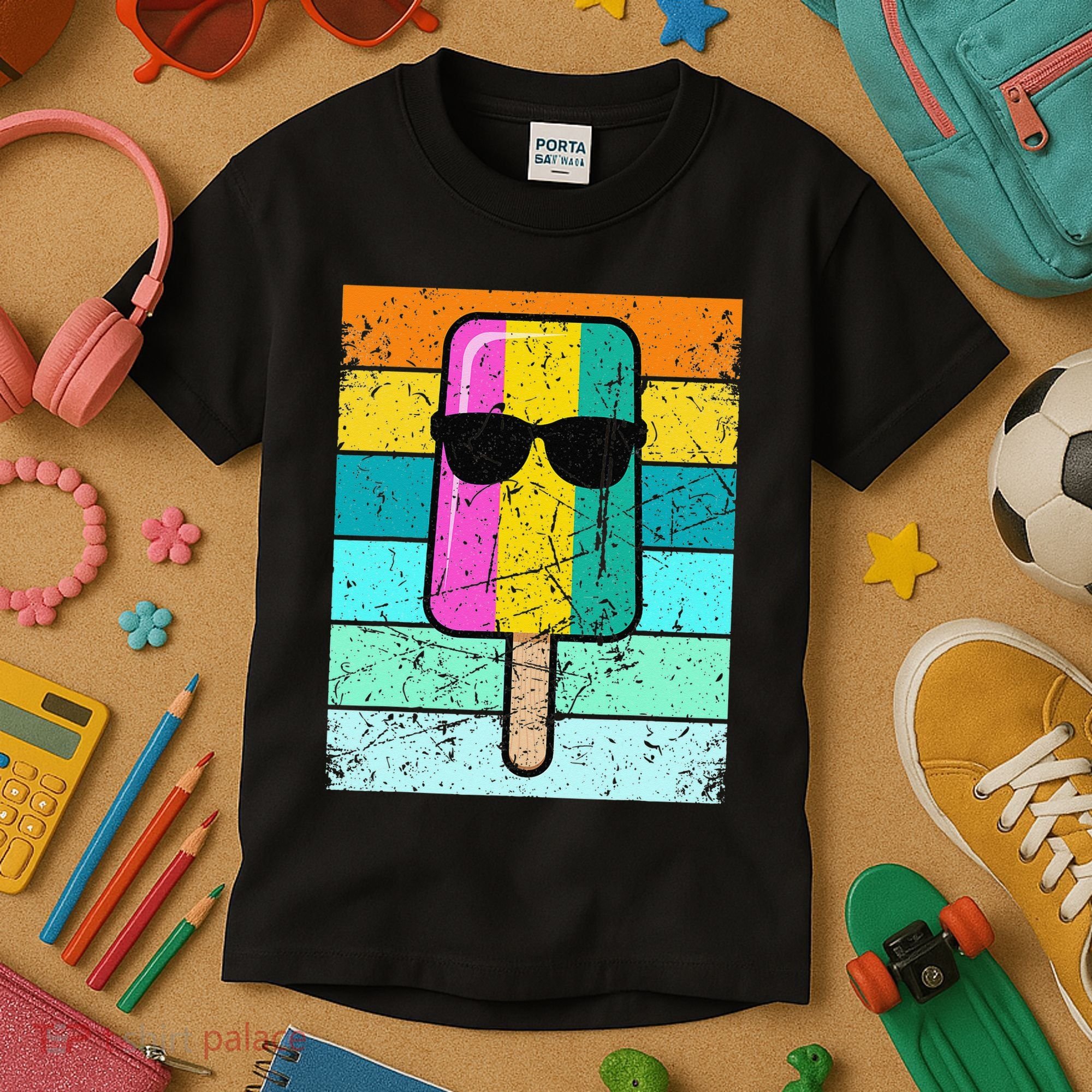 Summer Popsicle Funny Ice Cream Beach Pool Party Kids T-Shirt