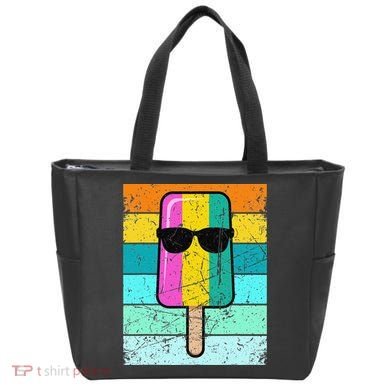 Summer Popsicle Funny Ice Cream Beach Pool Party Tote Bag