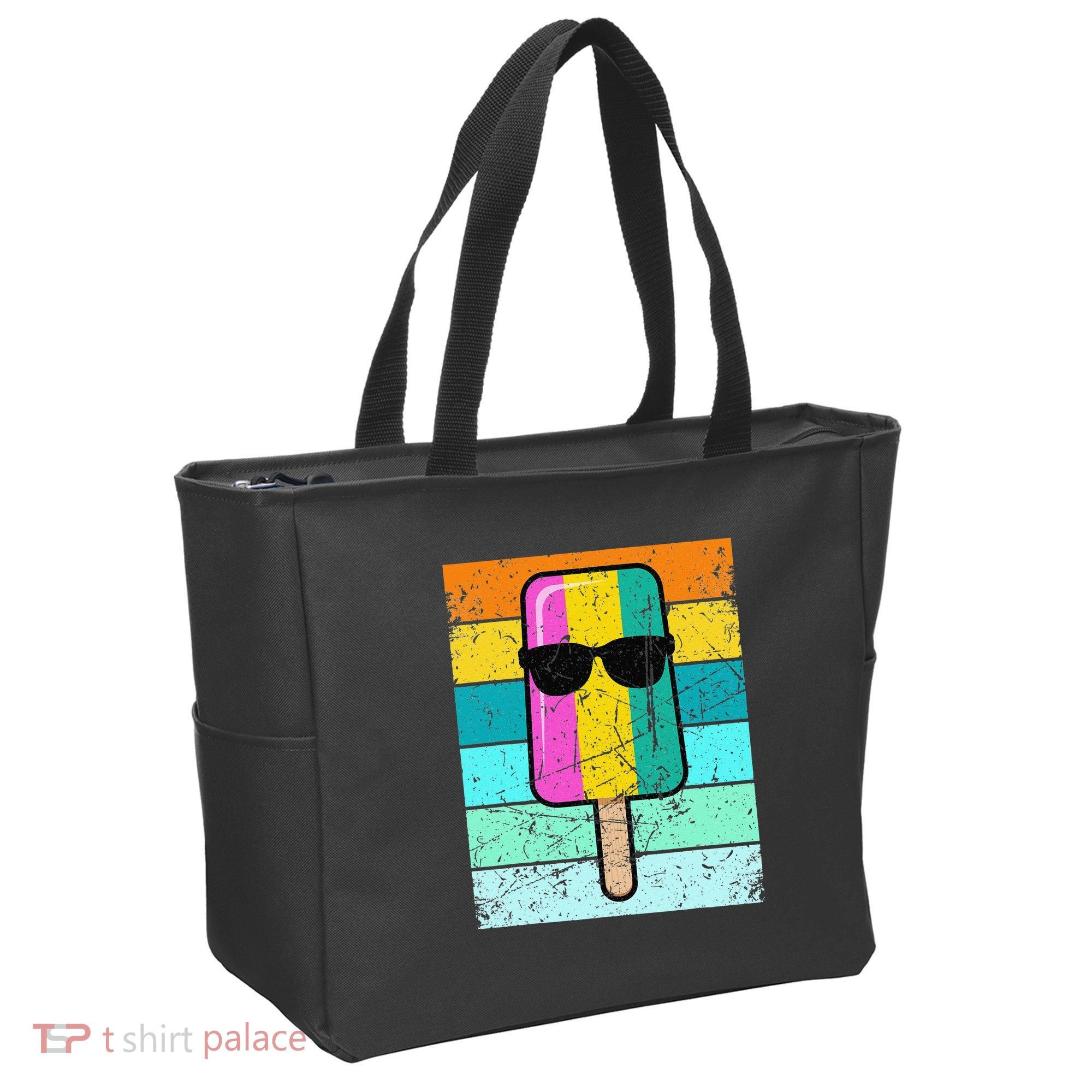 Summer Popsicle Funny Ice Cream Beach Pool Party Tote Bag