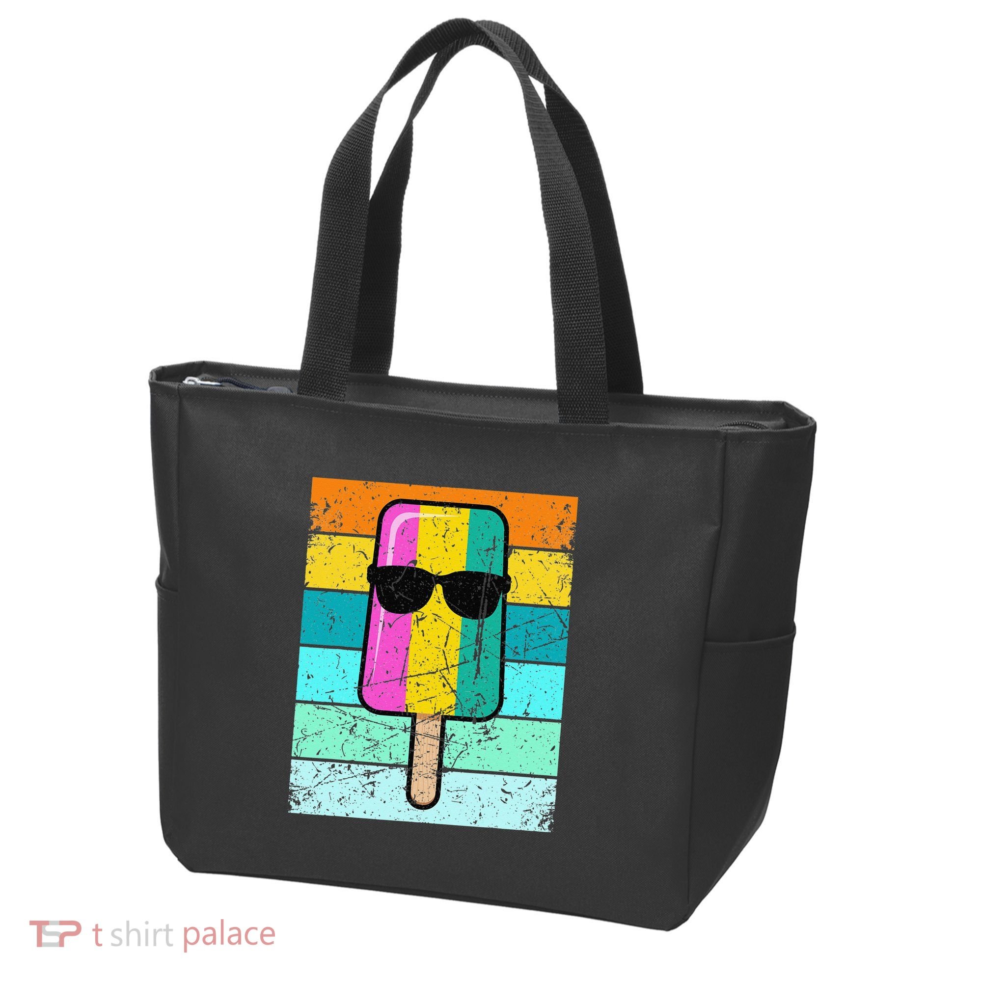 Summer Popsicle Funny Ice Cream Beach Pool Party Tote Bag