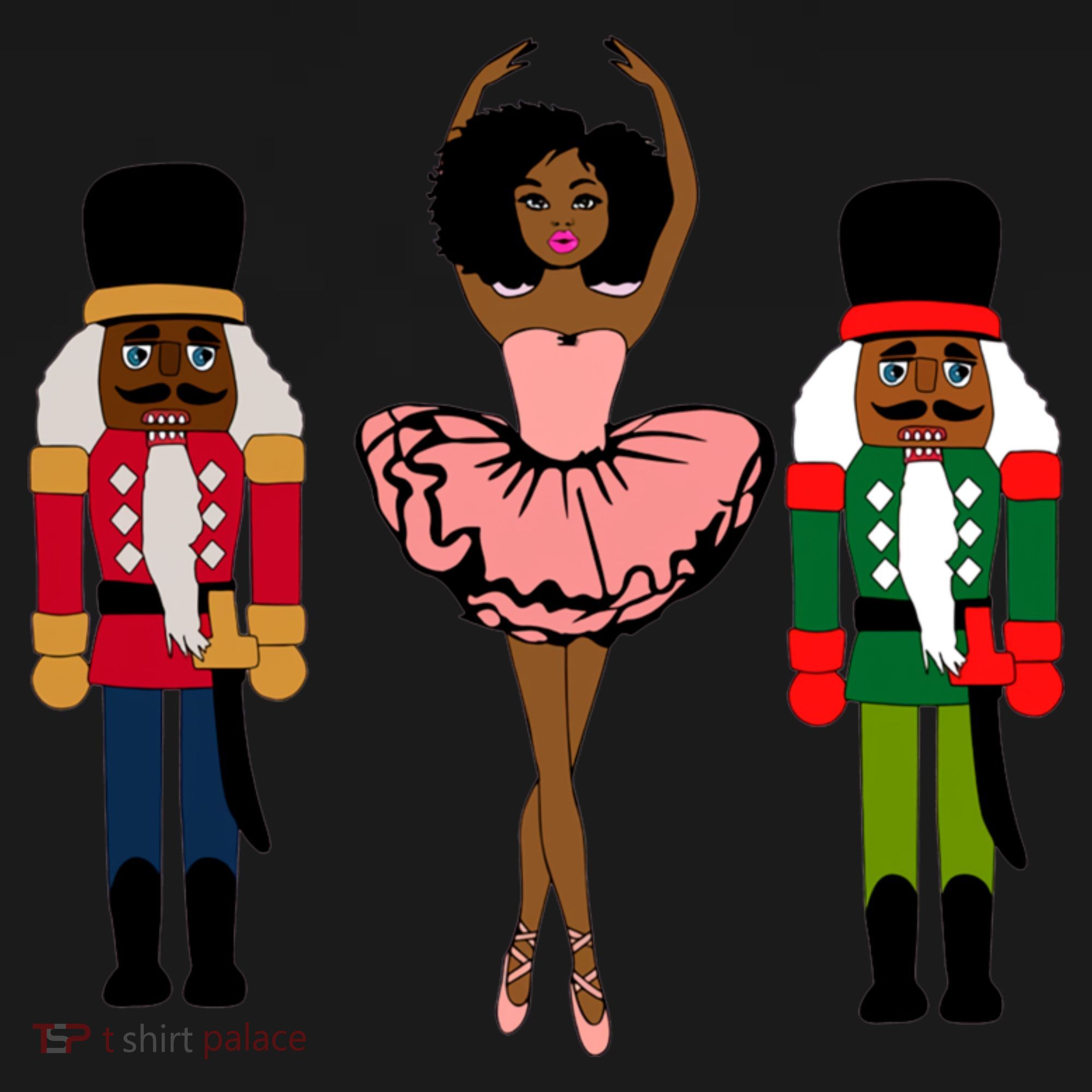 Sugar Plum Fairy Black Nutcracker Christmas African American Apron