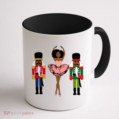 Sugar Plum Fairy Black Nutcracker Christmas African American Coffee Mug back