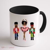 Sugar Plum Fairy Black Nutcracker Christmas African American Coffee Mug thumb 1