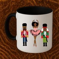 Sugar Plum Fairy Black Nutcracker Christmas African American Coffee Mug thumb 2