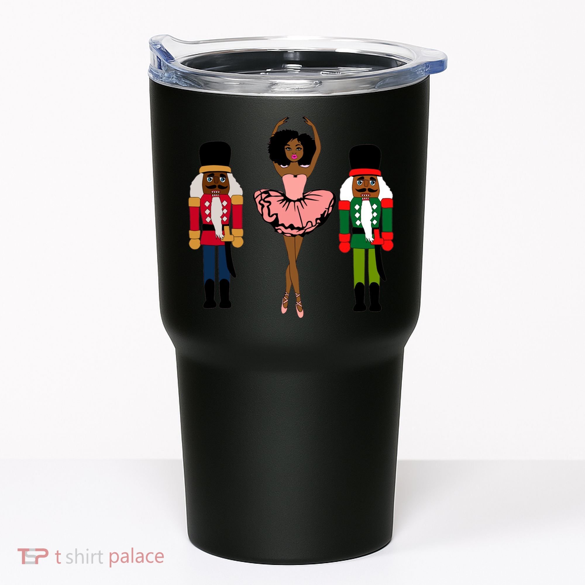 Sugar Plum Fairy Black Nutcracker Christmas African American Tumbler