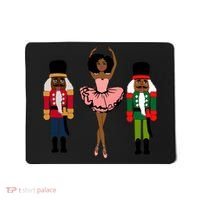 Sugar Plum Fairy Black Nutcracker Christmas African American Mousepad thumb 0