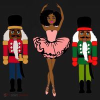 Sugar Plum Fairy Black Nutcracker Christmas African American Visor thumb 3