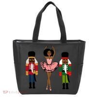 Sugar Plum Fairy Black Nutcracker Christmas African American Tote Bag thumb 0