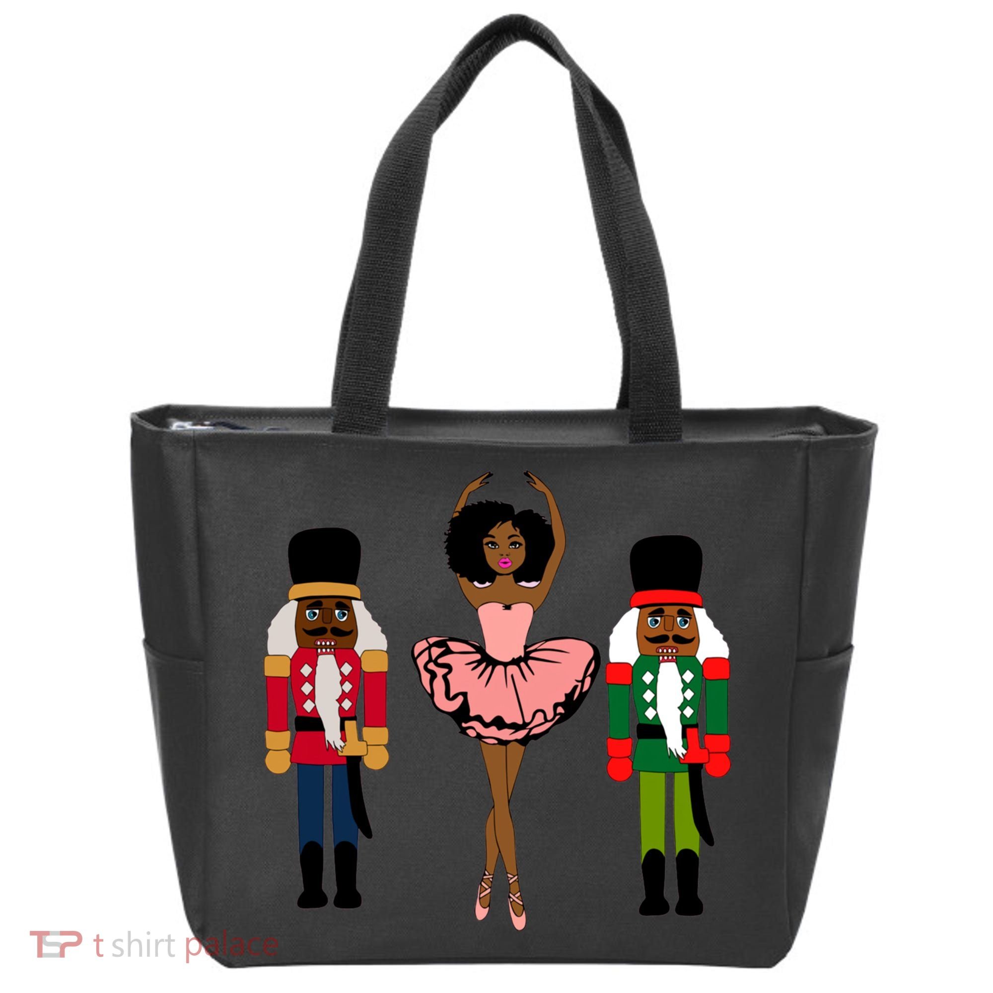 Sugar Plum Fairy Black Nutcracker Christmas African American Tote Bag