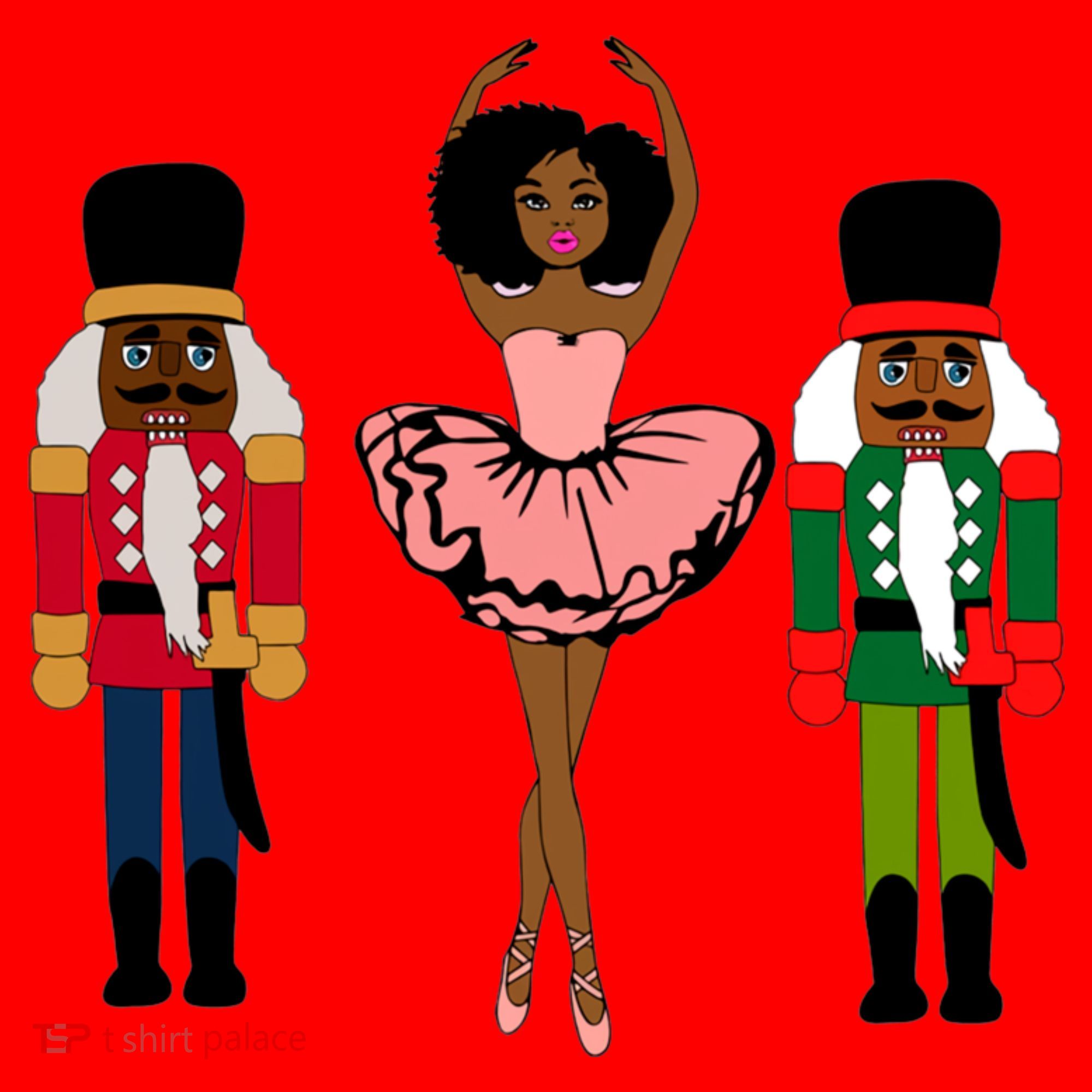 Sugar Plum Fairy Black Nutcracker Christmas African American Santa Hat