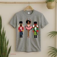 Sugar Plum Fairy Black Nutcracker Christmas African American T-Shirt thumb 2