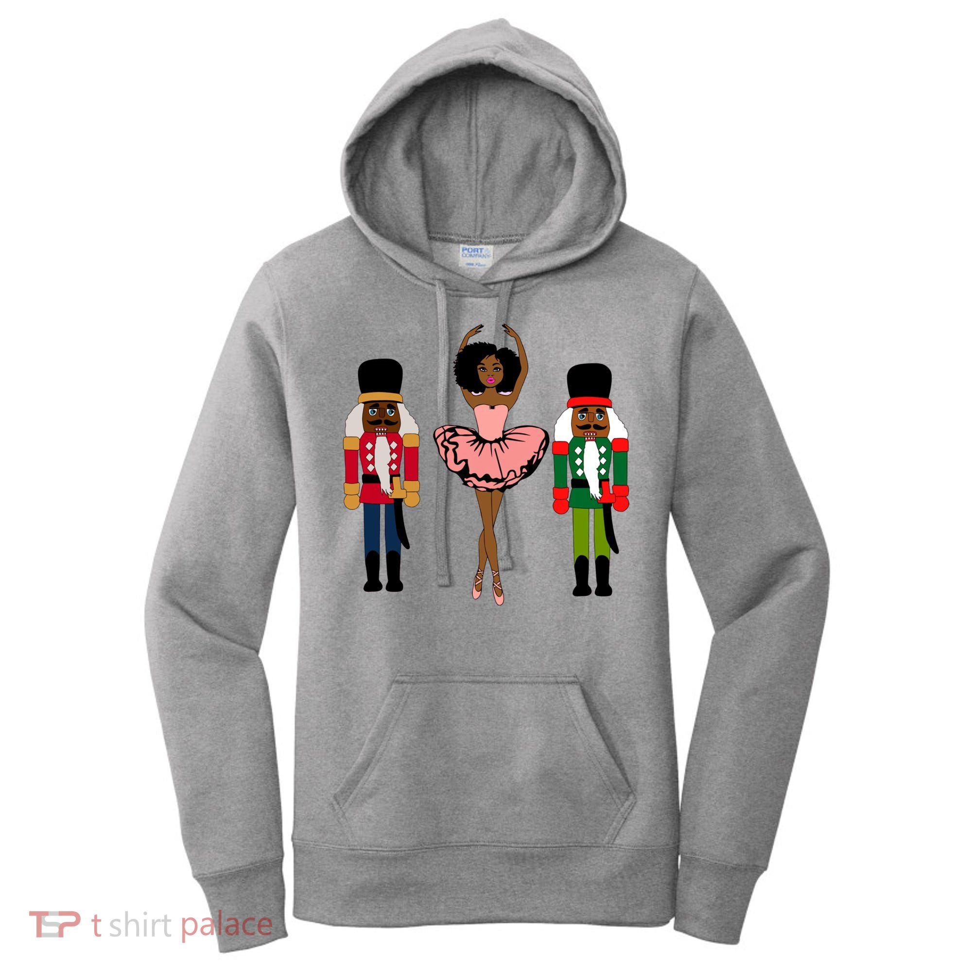 Sugar Plum Fairy Black Nutcracker Christmas African American Women's Hoodie