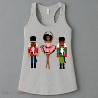 Sugar Plum Fairy Black Nutcracker Christmas African American Women's Tank Top thumb 3