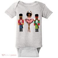 Sugar Plum Fairy Black Nutcracker Christmas African American Baby Bodysuit thumb 0