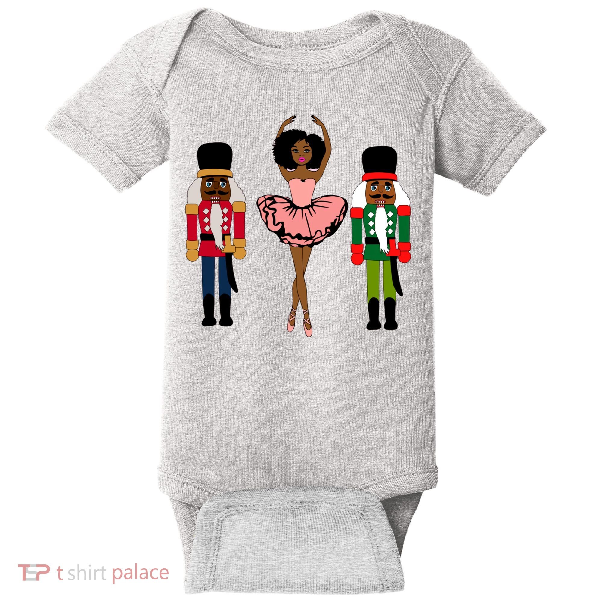 Sugar Plum Fairy Black Nutcracker Christmas African American Baby Bodysuit