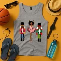 Sugar Plum Fairy Black Nutcracker Christmas African American Tank Top thumb 4