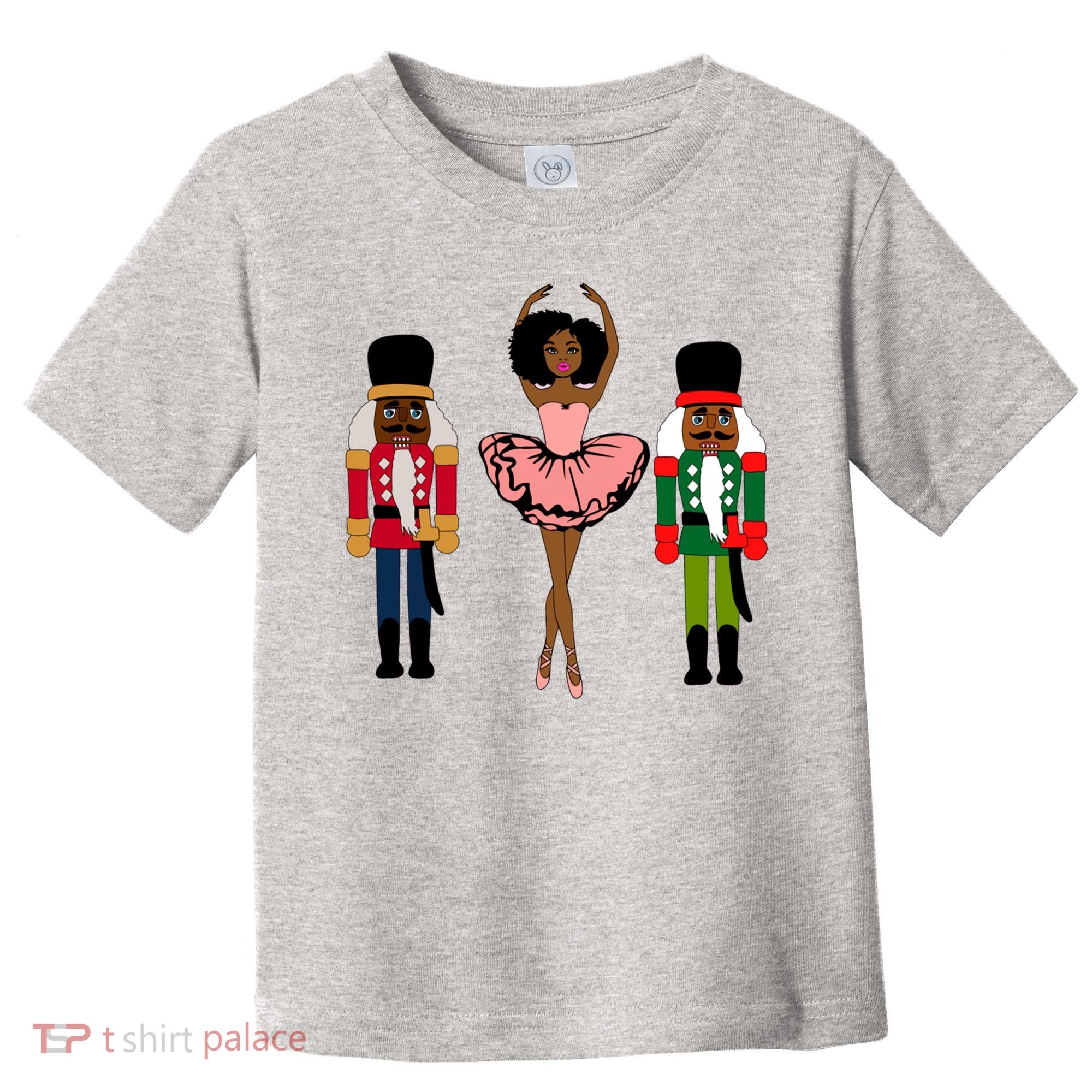 Sugar Plum Fairy Black Nutcracker Christmas African American Toddler T-Shirt