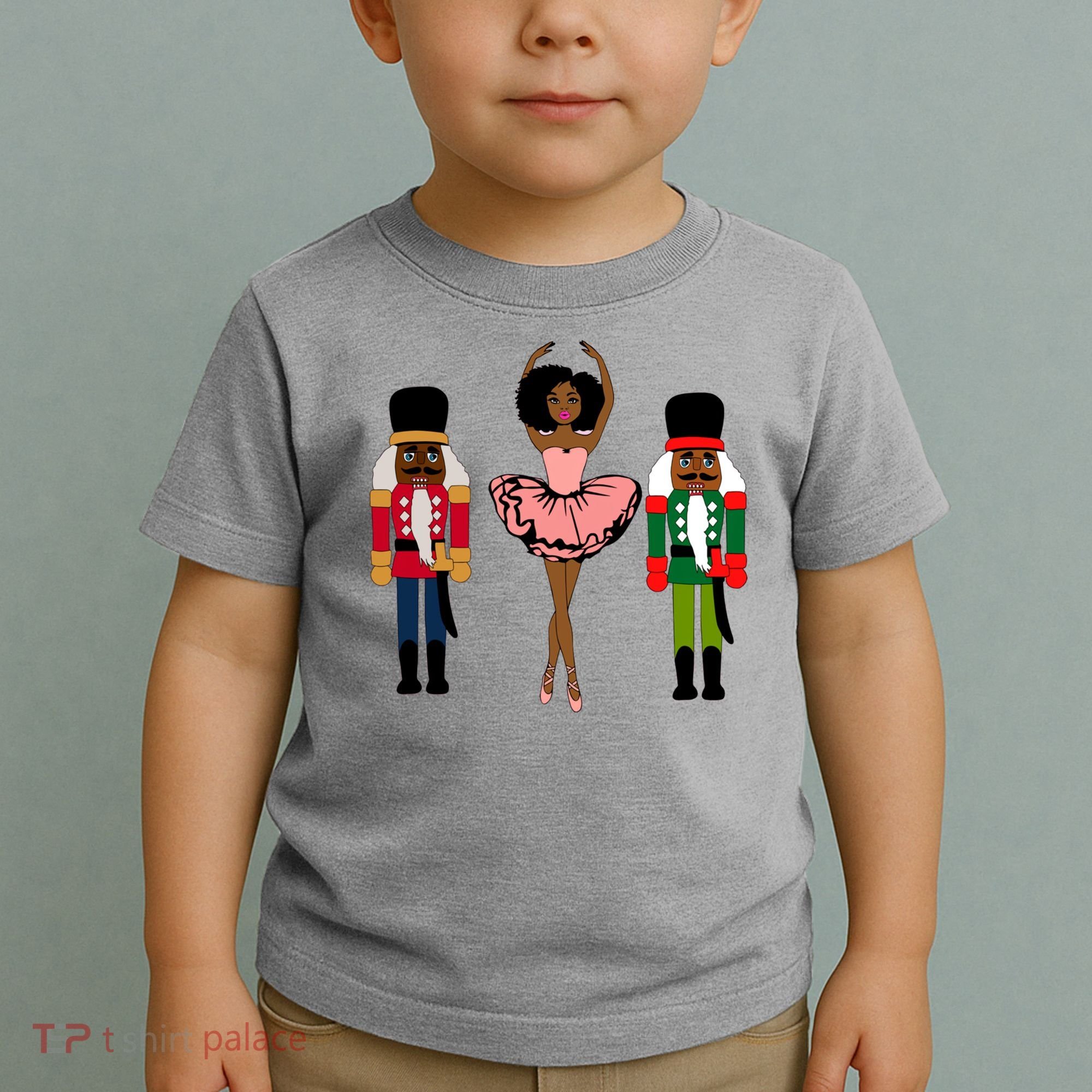 Sugar Plum Fairy Black Nutcracker Christmas African American Toddler T-Shirt